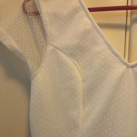 White polka dot lace skater dress - Picture 3 of 3